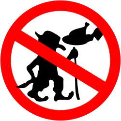 "Do not feed the trolls" sign