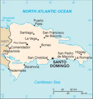 map of Dominican Republic