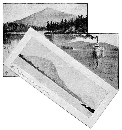 Big and little Spencer Mts., Moosehead Lake.