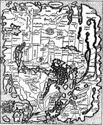 Fig. 8.—Anglo-Saxon Map of the World (9th century).