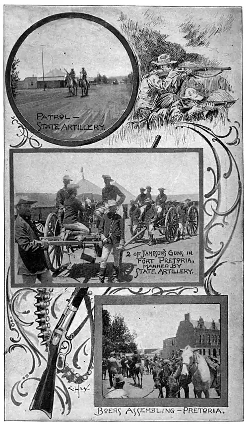 BOER WAR SCENES.