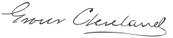 Signature of Grover Cleveland