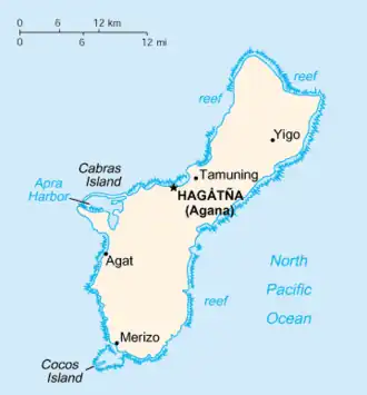 map of Guam