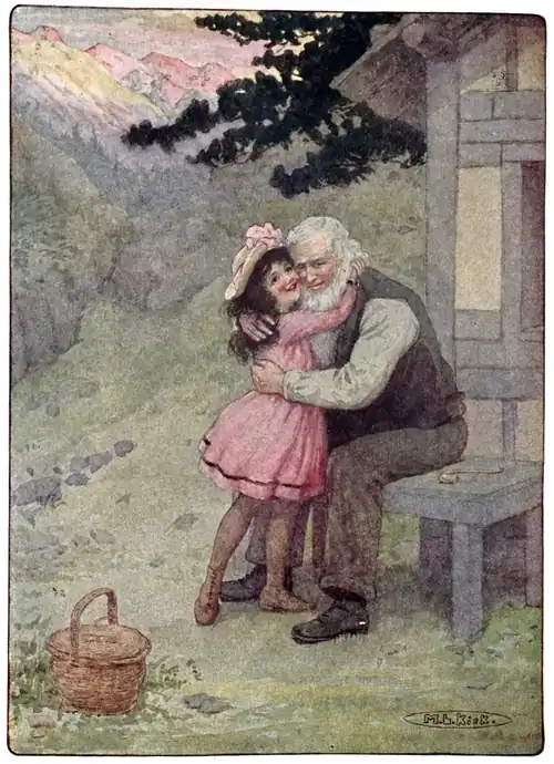 Throwing Herself in Her Grandfather’s Arms, She Held Him Tight
