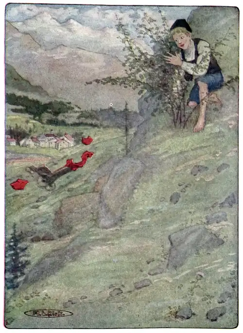 He Watched His Fallen Enemy Tumbling Downwards, Downwards