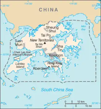 map of Hong Kong