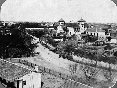 Houses on Bubbling Well Road, Shanghai