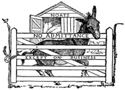 NO ADMITTANCE; EXCEPT ON BUSINESS