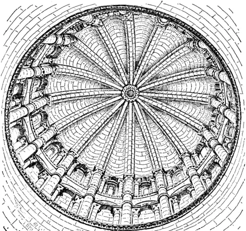 Interior of dome of Salamanca, figure 28 from "Character of Renaissance Architecture"