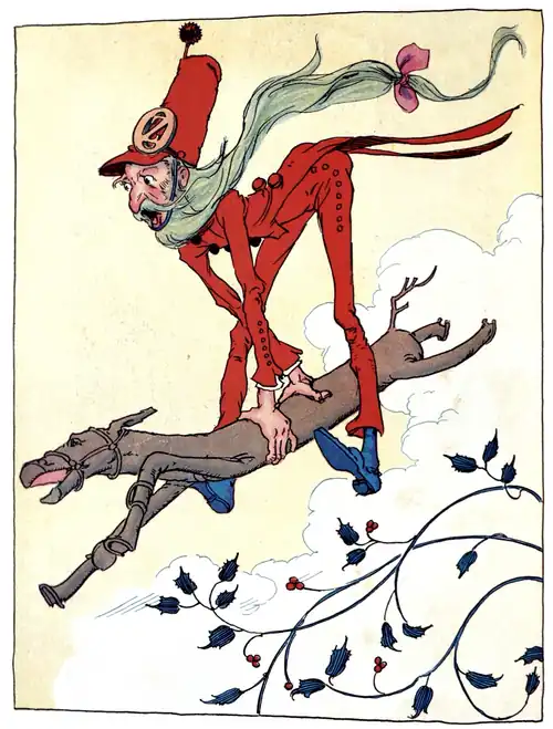 The Grand Army sprang upon the back of the Saw Horse