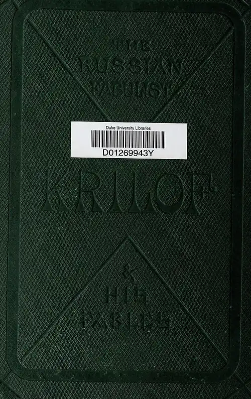 The Russian Fabulist Krilof & His Fables