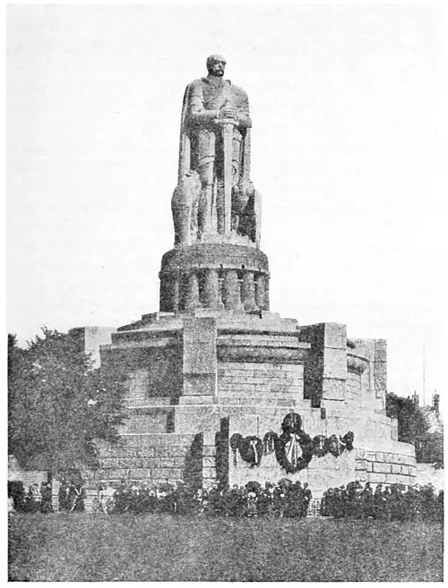 The Bismark Monument at Hamburg