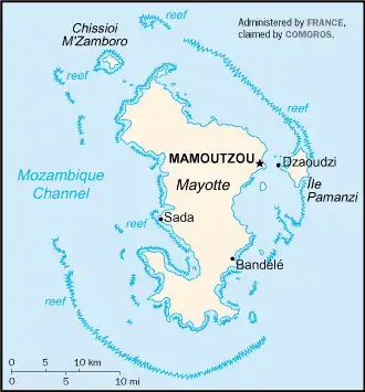 map of Mayotte