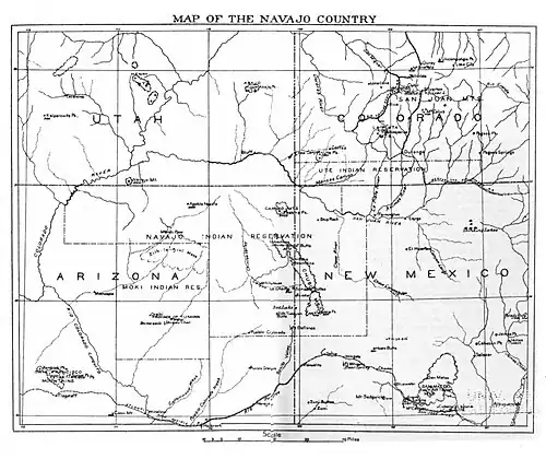 Map of the Navaho Country