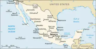 map of Mexico