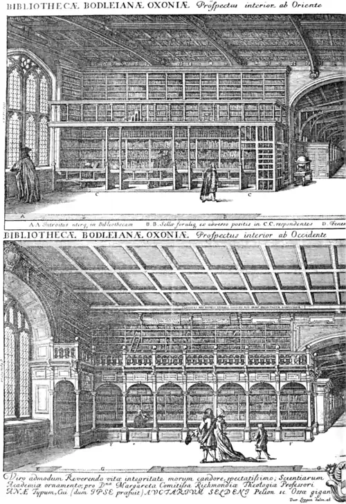 Bodley's Library, view by Loggan