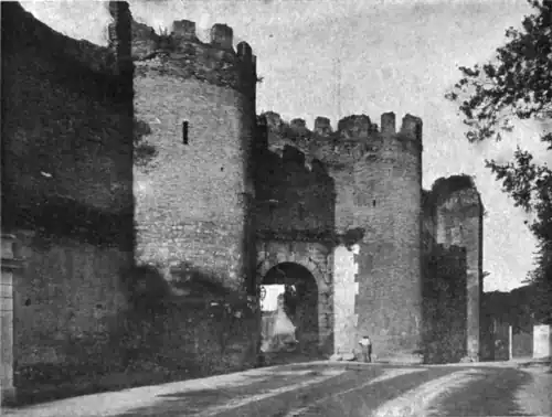 The Pincian Gate and Wall of Rome