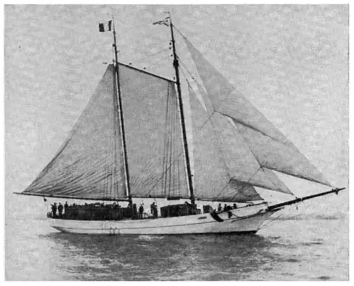 A South Sea trading schooner