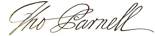 Signature of Thomas Parnell