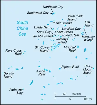 map of Spratly Islands