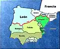map of medieval Spain