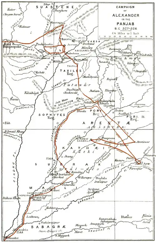 Campaign of Alexander in the Panjab, B.C. 327-326