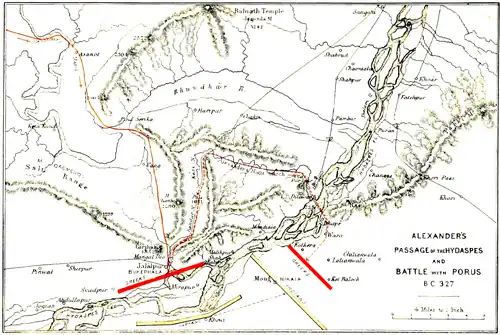 Alexander's Passage of the Hydaspes, and Battle with Porus, B.C. 327