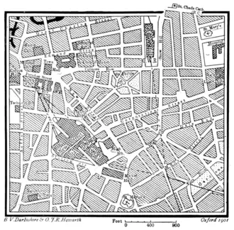 Plan of Central Birmingham.