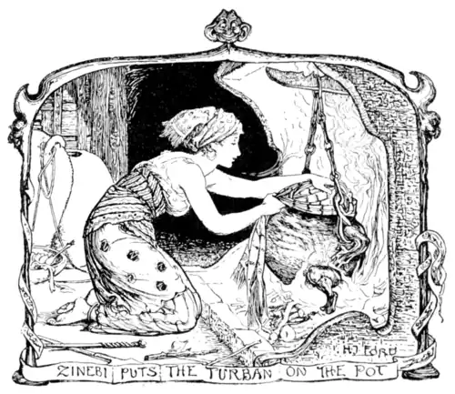 Zinebi puts the Turban on the Pot