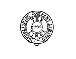 alt-text=THE TIMES - PUBLISHING COMPANY LIMITED - 1785