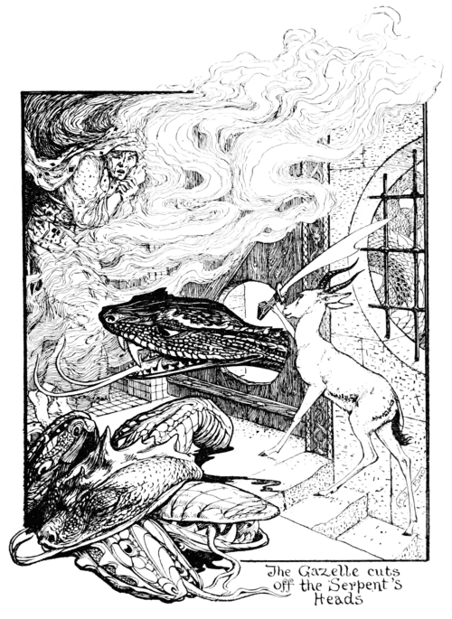 The Gazelle cuts off the Serpent’s Heads