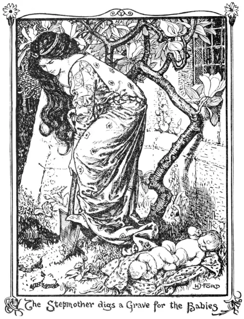 The Stepmother digs a Grave for the Babies