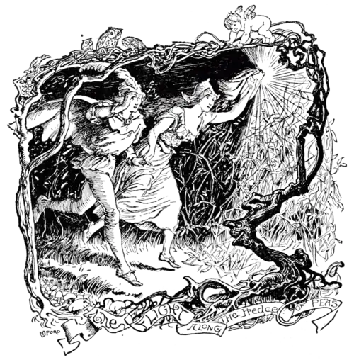 The Flight along the Hedge of Peas