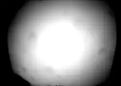 Overexposed image of completely overcast sky