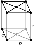 Orthorhombic, base-centered