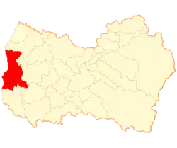 A map showing the location of Pichilemu in the O'Higgins Region