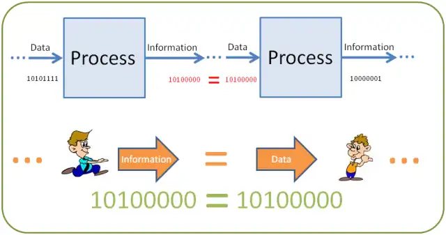 Distinction between "Data" and "Information"