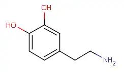 Image of dopmaine molecule