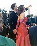 Tom Hanks and his wife, Rita, at 1989 Oscars