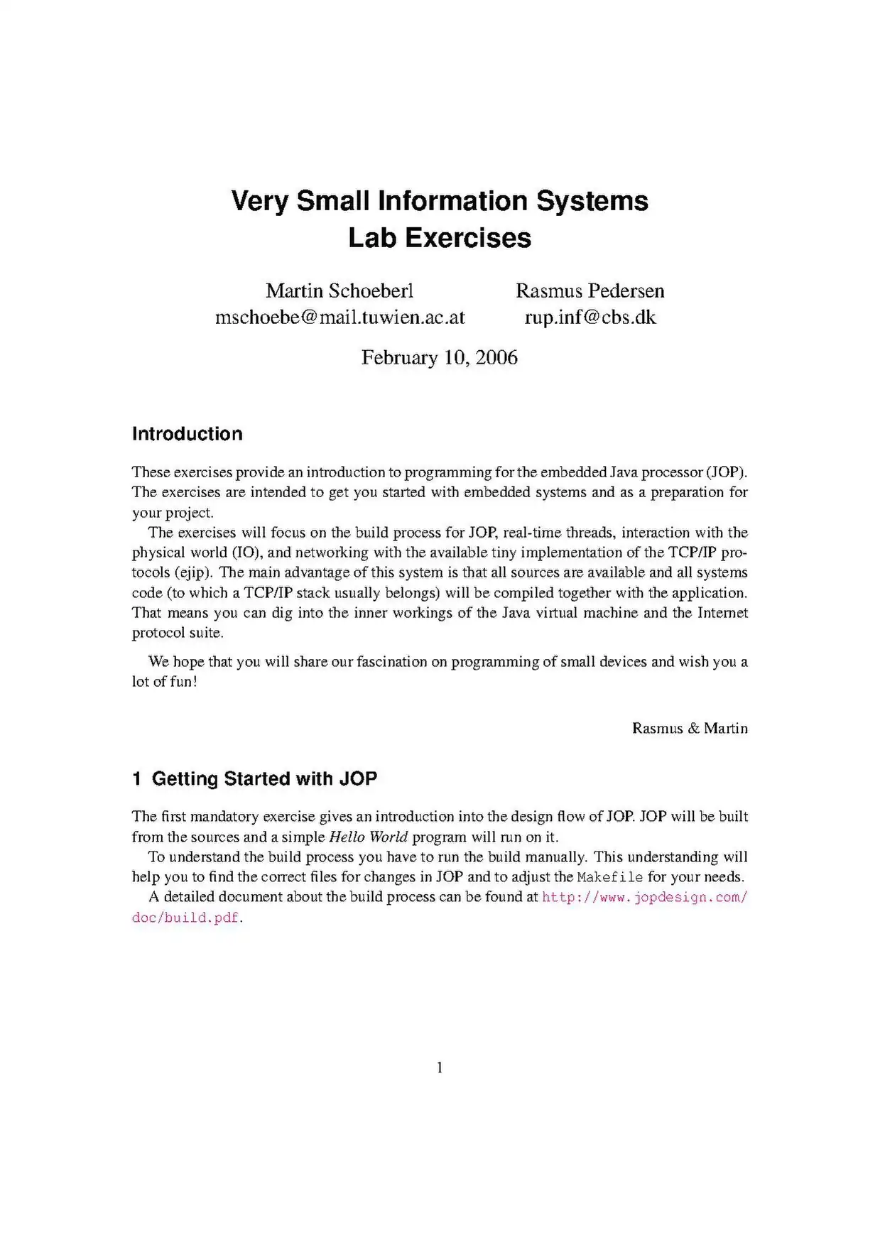 Exercises in PDF
